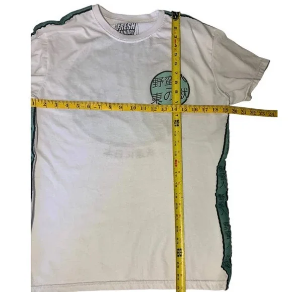 Fresh Laundry Japan T Shirt‎ Mens Medium Short Sleeve White  Graphic - Picture 8 of 11